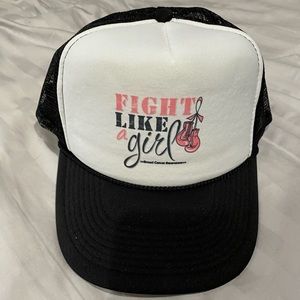 Fight like a girl trucker hat